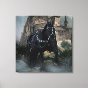The Mediaeval Horse - Wrapped Canvas