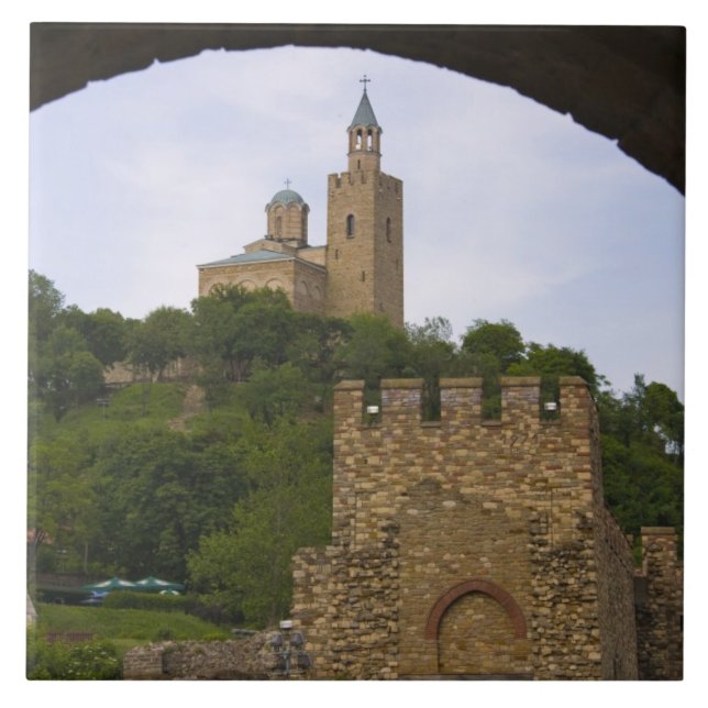 The mediaeval stronghold of Tsarevets Tile (Front)