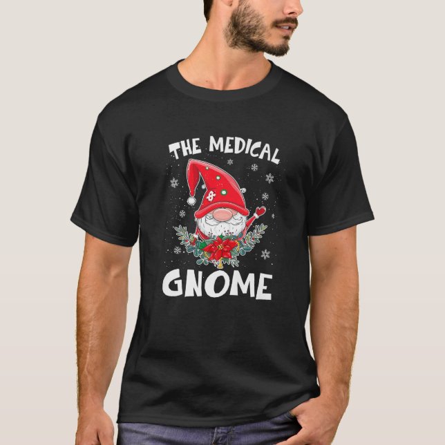 The Medical Gnome Christmas Matching EMT Nurse Pre T-Shirt (Front)