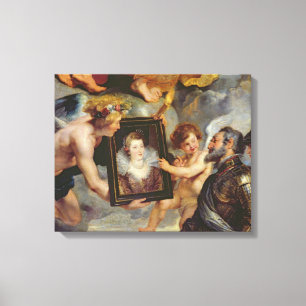 The Medici Cycle: Henri IV  Receiving Portrait Canvas Print