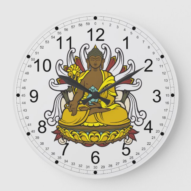 The Medicine Buddha Large Clock (Front)