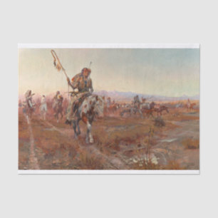 The Medicine Man, 1908 by Charles Marion Russell Tissue Paper
