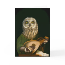 The Medieval Owl Plays His Lute