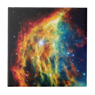 The Medusa Nebula Hubble Outer Space Photo Tile