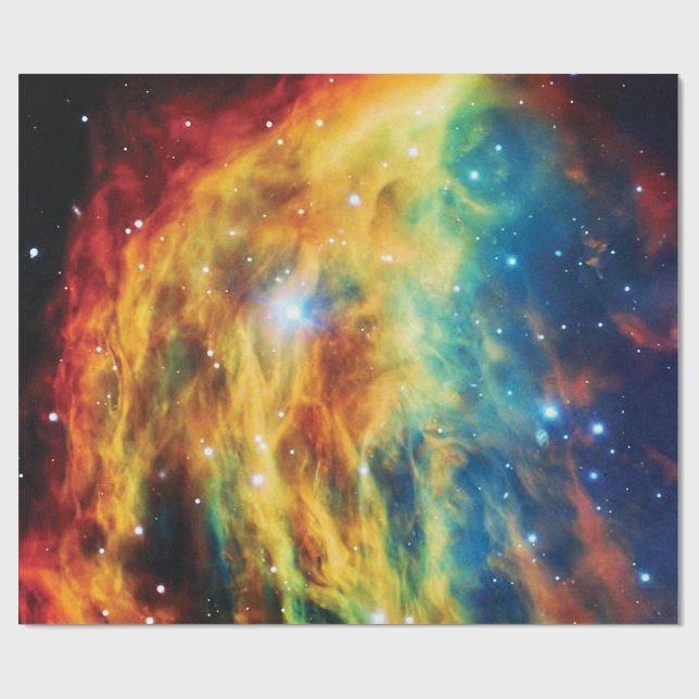 The Medusa Nebula Hubble Outer Space Photo Wrapping Paper (Flat)