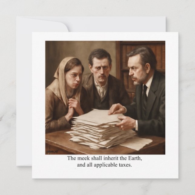 The meek shall inherit the Earth Invitation (Front)
