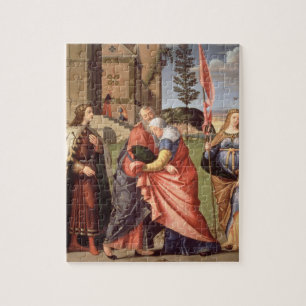 The Meeting at the Golden Gate with Saints, 1515 ( Jigsaw Puzzle