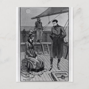 The meeting between Orso and Miss Nevil on Postcard