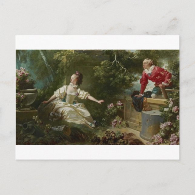 The Meeting by Jean Honore Fragonard Postcard (Front)