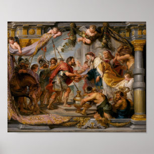 The Meeting of Abraham and Melchizedek Rubens Art Poster