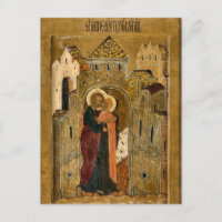 The Meeting of Anna and Joachim Orthodox Icon