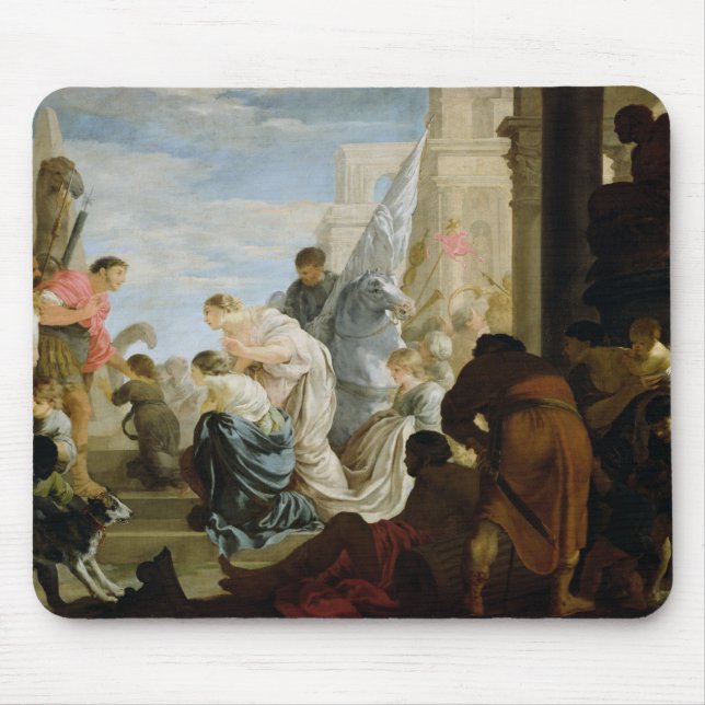 The Meeting of Anthony and Cleopatra, c.1645 Mouse Mat (Front)