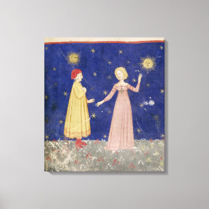 The Meeting of Dante and Beatrice Canvas Print