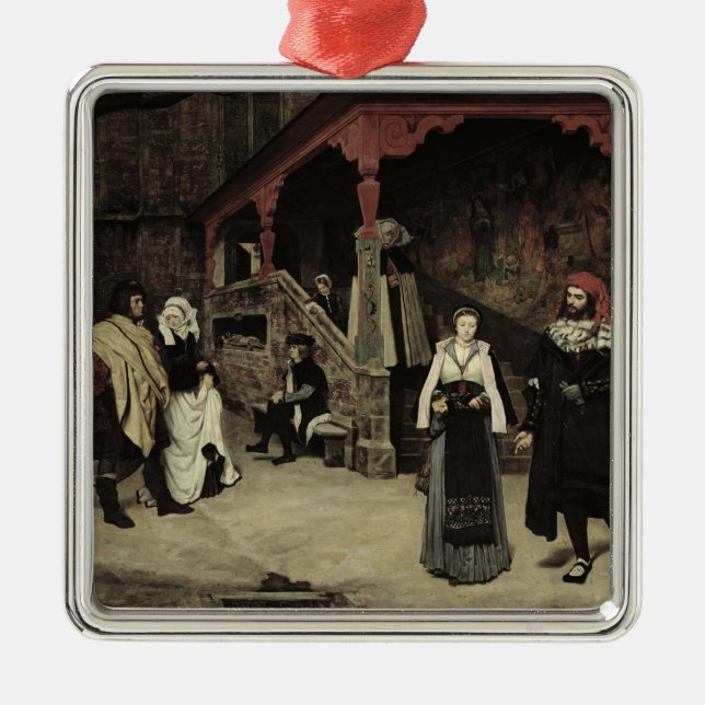 The Meeting of Faust and Marguerite, 1860 Metal Tree Decoration (Front)