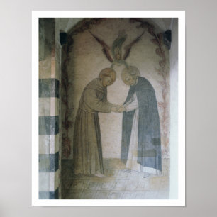 The Meeting of St. Dominic and St. Francis (fresco Poster