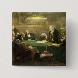 The Meeting of the Board of Directors, 1900 15 Cm Square Badge