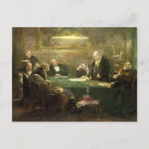 The Meeting of the Board of Directors, 1900 Postcard