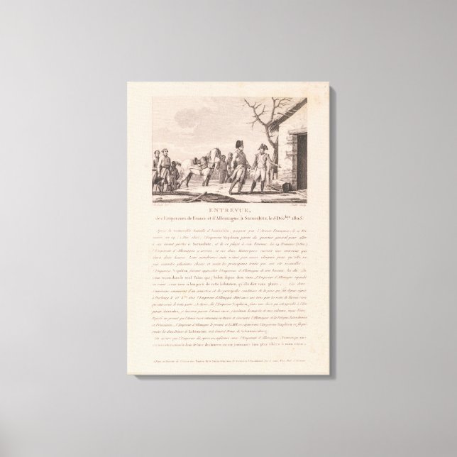 The meeting of the commanders canvas print (Front)