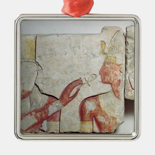 The Meeting of the Pharaoh and Horus Metal Tree Decoration (Front)