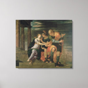 The Meeting of Theagenes and Chariclea Canvas Print