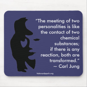 The meeting of two personalities mousepad
