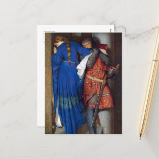 The Meeting on the Turret Stairs by F. W. Burton Holiday Postcard