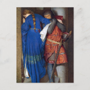 The Meeting on the Turret Stairs by F. W. Burton Invitation Postcard