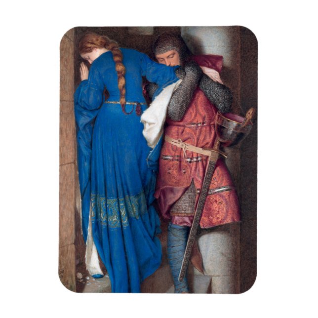 The Meeting on the Turret Stairs (by F.W. Burton) Magnet (Vertical)