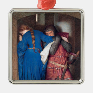 The Meeting on the Turret Stairs (by F.W. Burton) Metal Tree Decoration