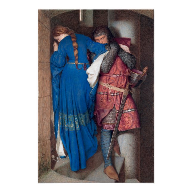 The Meeting on the Turret Stairs (by F.W. Burton) Poster (Front)