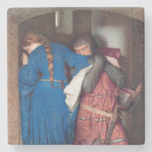 The Meeting on the Turret Stairs (by F.W. Burton) Stone Coaster