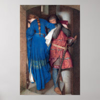 The Meeting On Turret Stairs by Frederic Burton