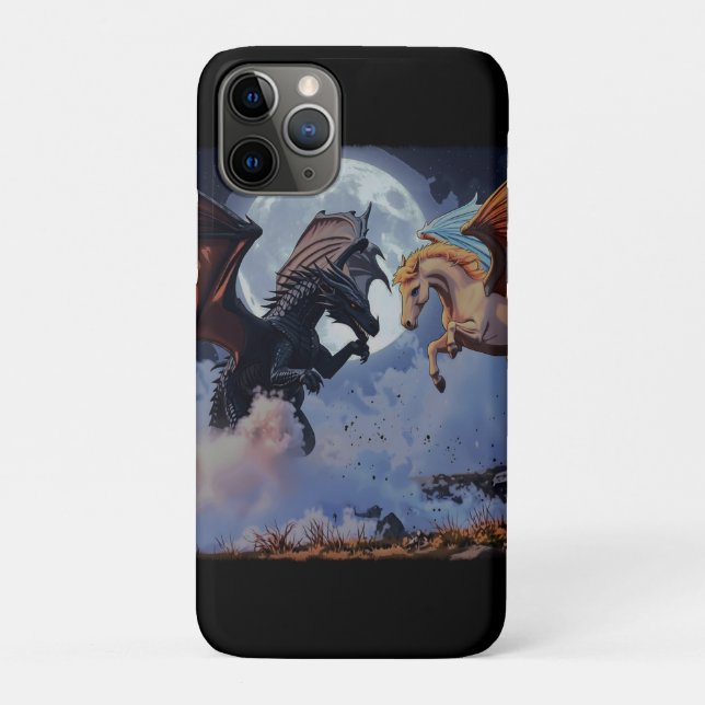 The Meeting Place - Dragon and Pegasus Case-Mate iPhone Case (Back)