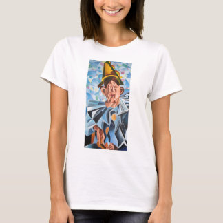 The Melancholic Clown Geometric Art  T-Shirt