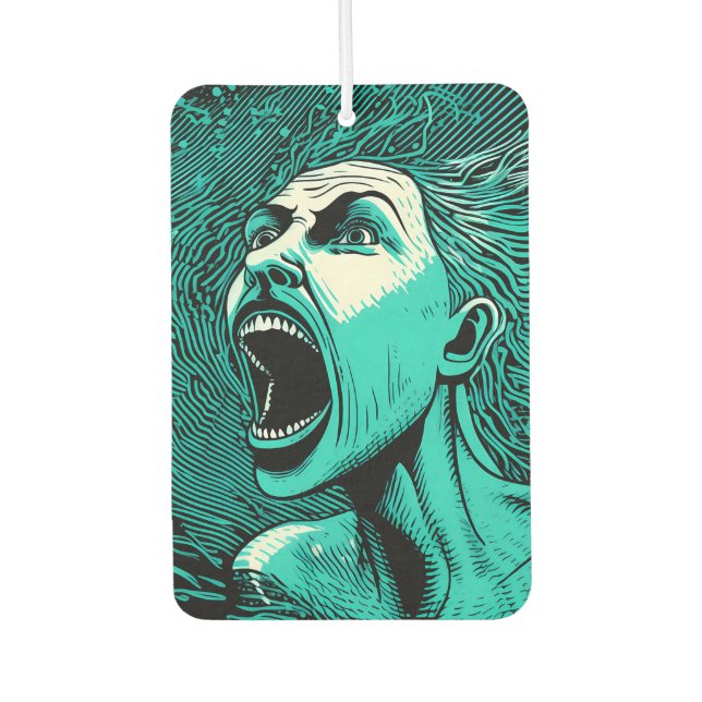 The Melancholy Mermaid's Lament Car Air Freshener (Front)