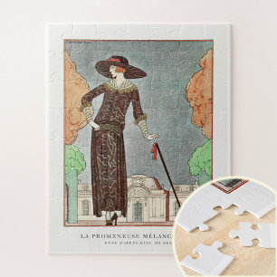 The Melancholy Walker by George Barbier Jigsaw Puzzle