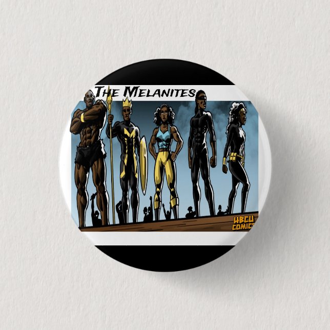 The Melanites 3 Cm Round Badge (Front)