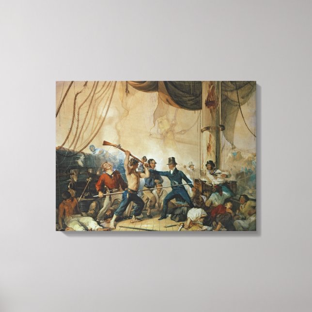 The Melee on Board the Chesapeake, 1813 Canvas Print (Front)