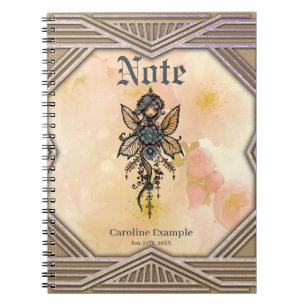 The melody of nature,  dance of the flower fairy.  notebook