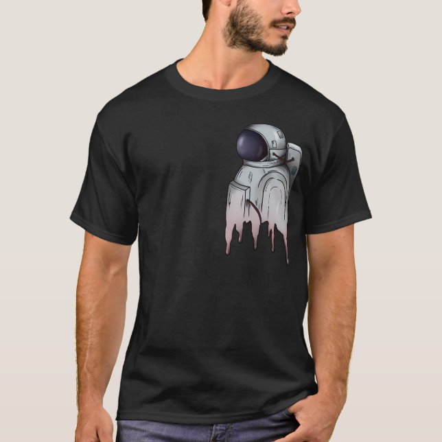 The Melting Astronaut T-Shirt (Front)