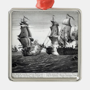 The Memorable Combat Between Captain Pearson Metal Tree Decoration