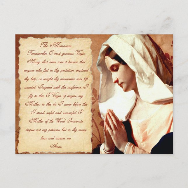 The Memorare Postcard (Front)