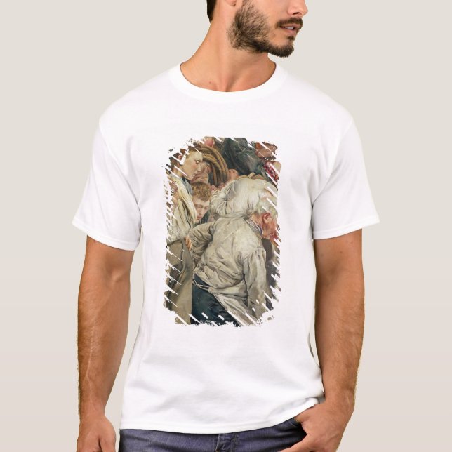 The Men, left panel from The Age of the Worker T-Shirt (Front)