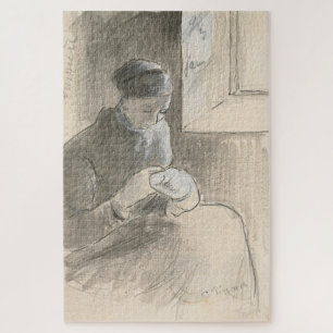 The Mender by Camille Pissarro Jigsaw Puzzle