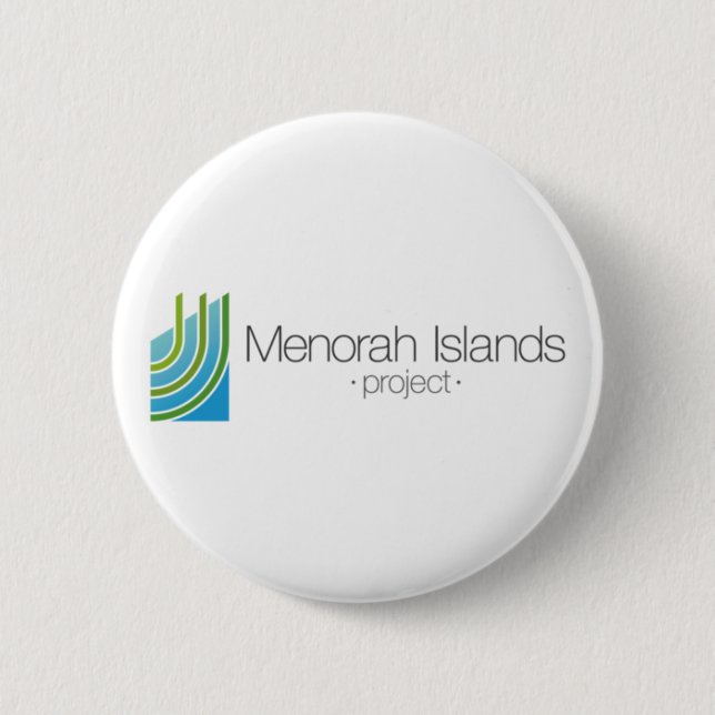 The Menorah Islands Project 6 Cm Round Badge (Front)