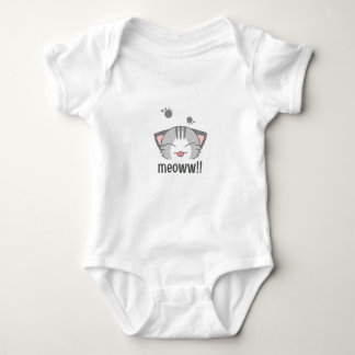 The meoww baby jersey bodysuit design