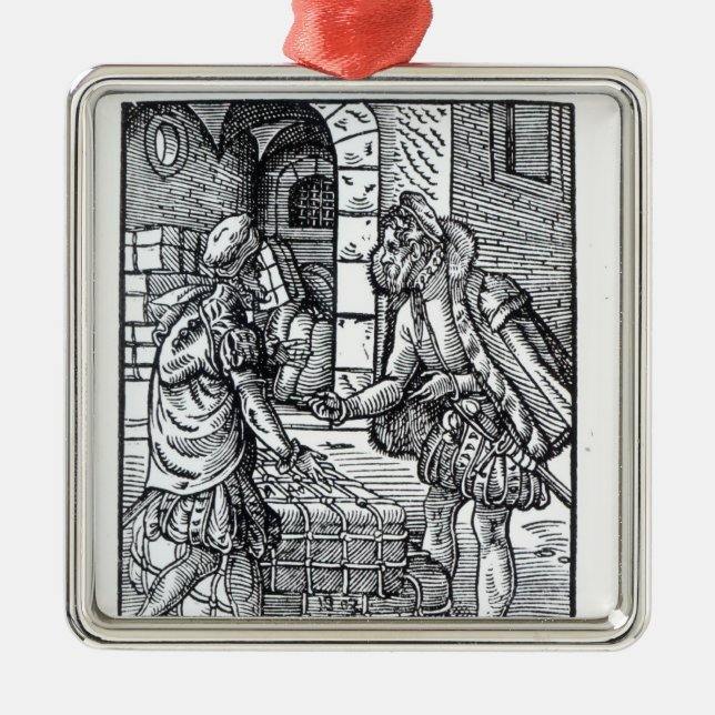 The Merchant, published by Hartman Schopper Metal Tree Decoration (Front)