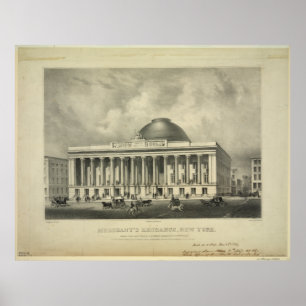 The Merchants Exchange New York (1837) Poster