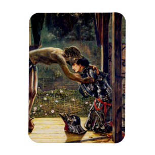The Merciful Knight by Edward Burne-Jones Magnet