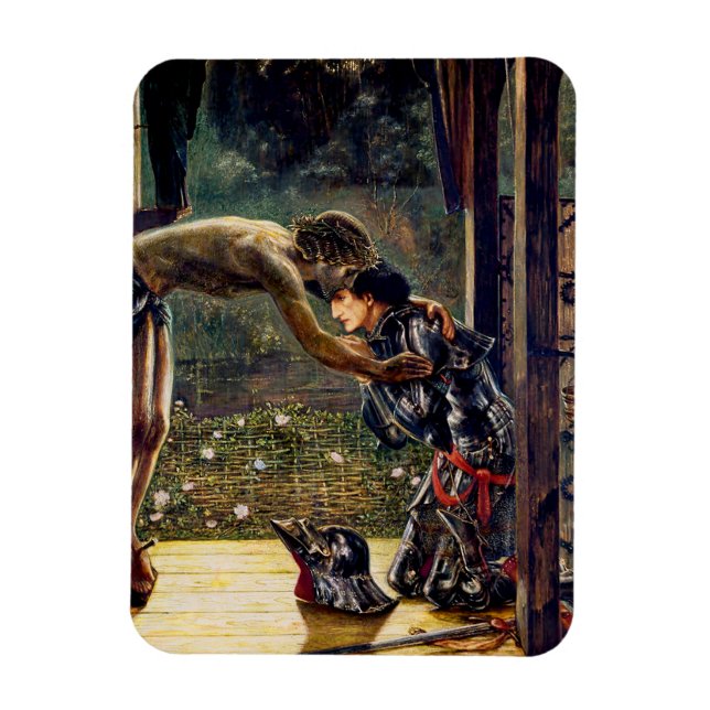 The Merciful Knight by Edward Burne-Jones Magnet (Vertical)